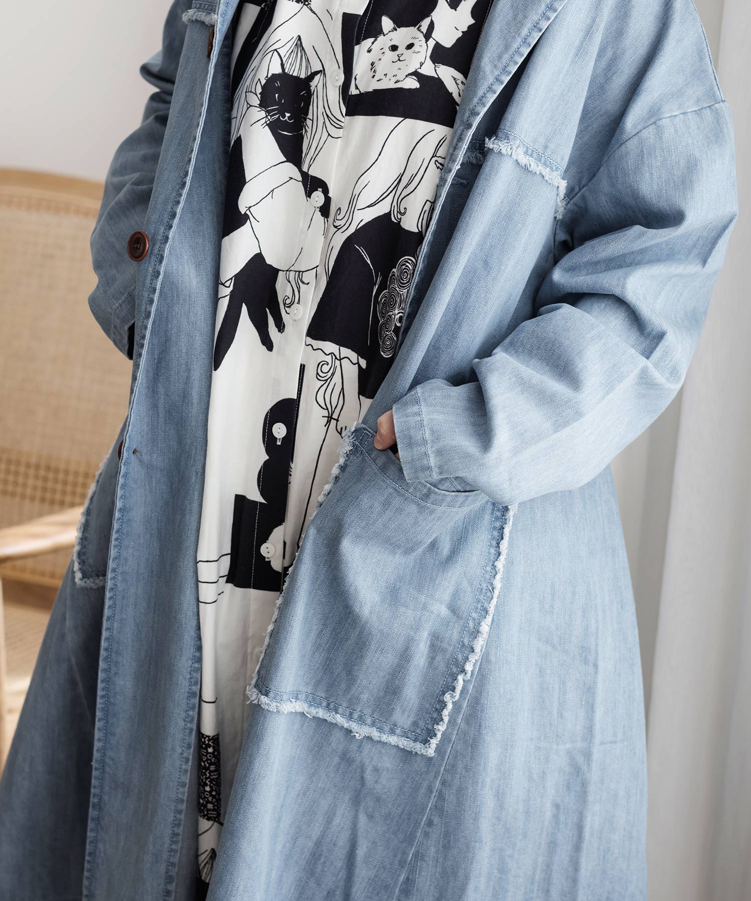 デニムコート(504505580) | スカラー(ScoLar) - d fashion デニムコート(504505580) | スカラー(ScoLar) - d fashion