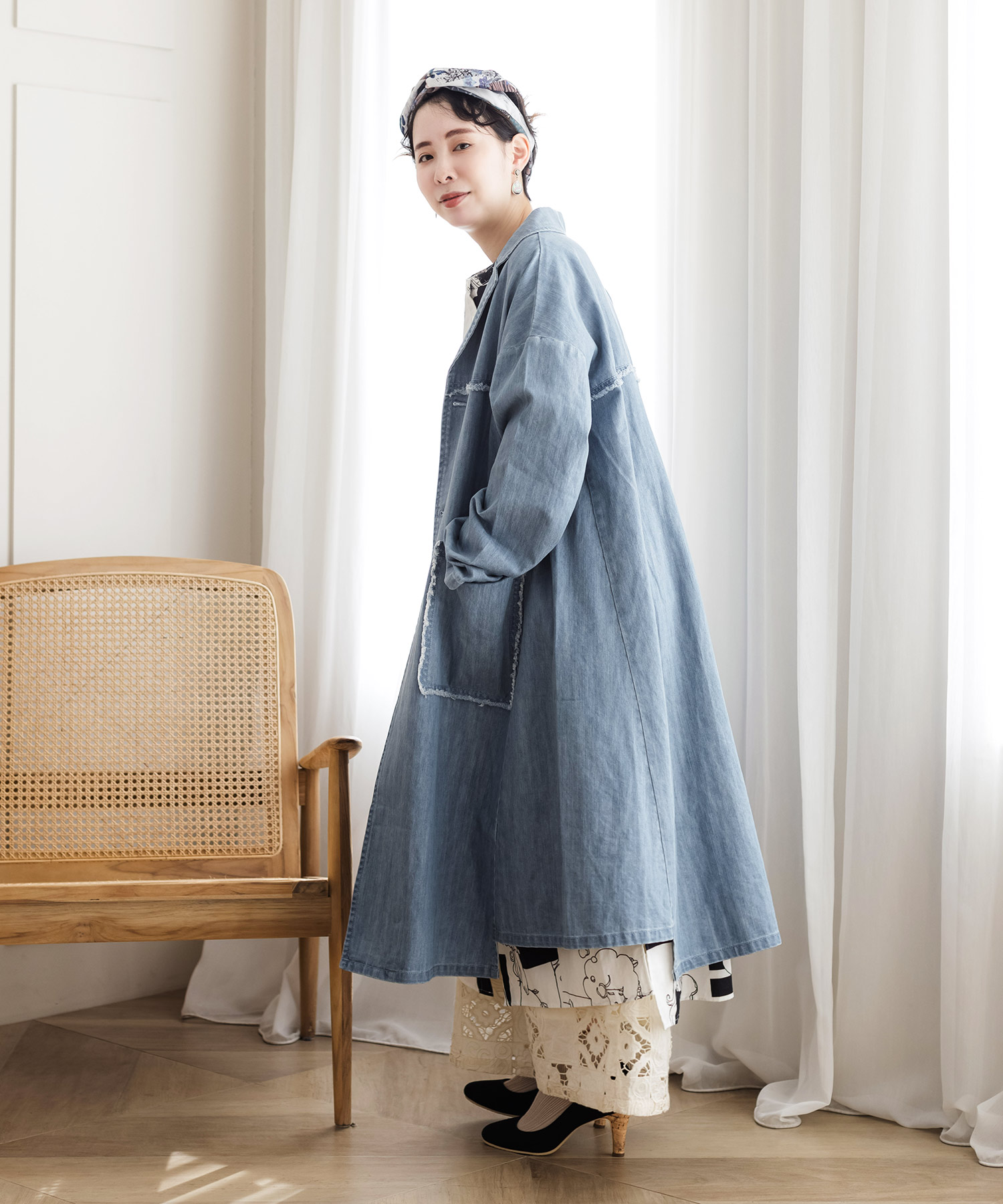 デニムコート(504505580) | スカラー(ScoLar) - d fashion デニムコート(504505580) | スカラー(ScoLar) - d fashion