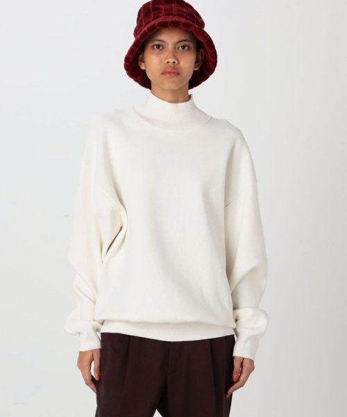 CABaN コットンカシミヤ ハイネックプルオーバー
