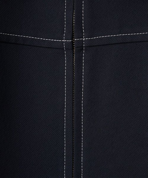＜EMMEL REFINES（エメル リファインズ）＞EM Aライン ステッチ ジャンスカ －ウォッシャブル－