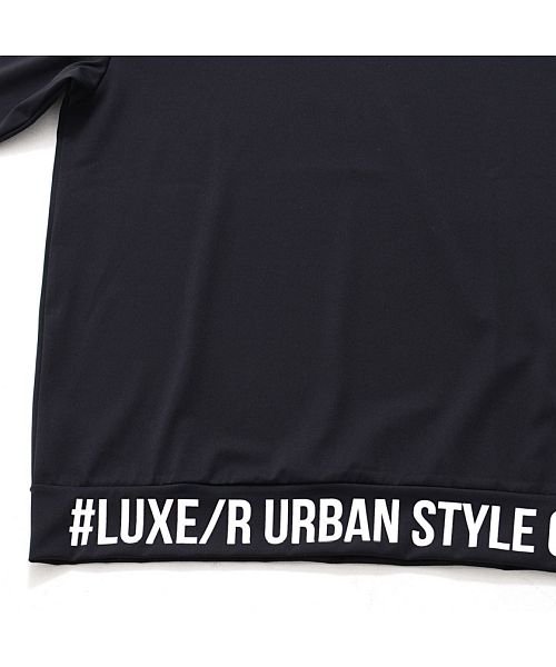 Luxe R ロゴプリント入りモックネックスムース長袖tシャツ ロンt メンズ ブランド ゴルフ ゴルフウェア スポーツ ジムウェア 筋トレ ハイネック トップ エスビーセレクト Sb Select D Fashion