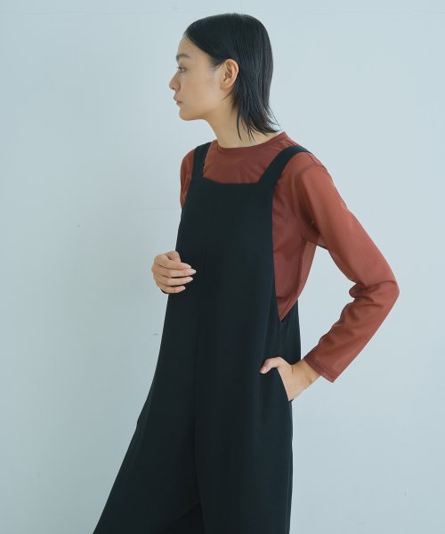 「WHYTO. / ホワイト」2WAY ワイドオーバーオール"2WAY Wide Overalls"