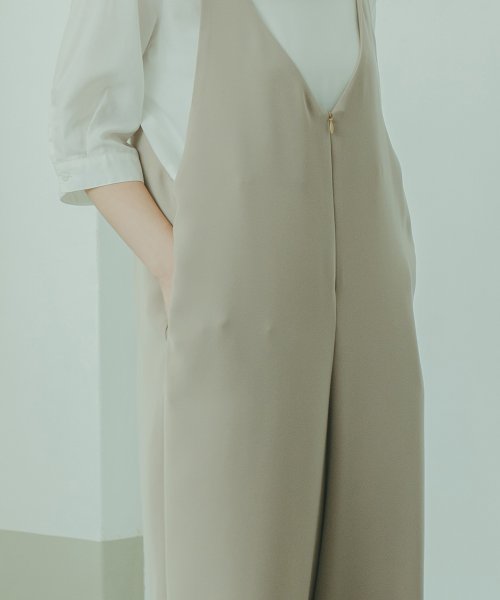 「WHYTO. / ホワイト」2WAY ワイドオーバーオール"2WAY Wide Overalls"