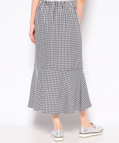 クーポン】【セール 50%OFF】ギンガムチェックマーメイドスカート 