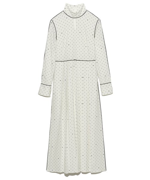 ロゴドットマキシワンピース