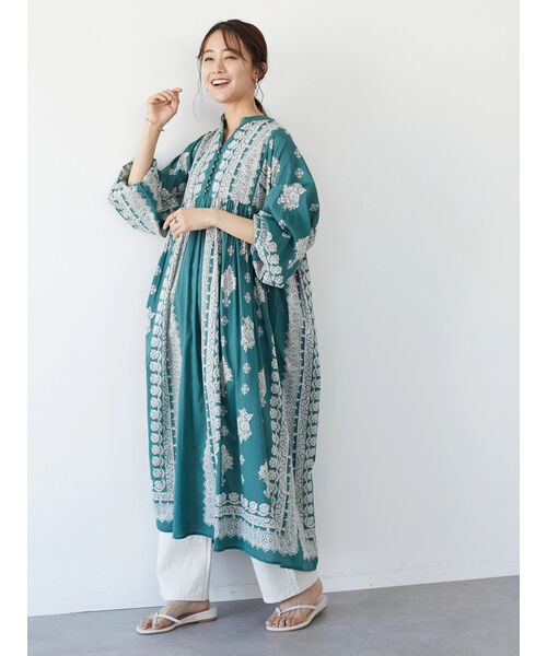 お値下げ‼️デイデイ洋裁店　ワンピース SATIN PIPING CUT DRESS：ワンピース（ワンピース）｜CITYSHOP