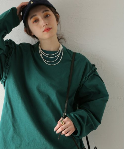 【HOLIDAY/ホリデイ】SUPER FINE DRY RUFFLE TOPS：カットソー