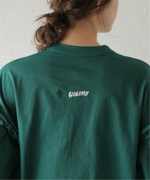 【HOLIDAY/ホリデイ】SUPER FINE DRY RUFFLE TOPS：カットソー