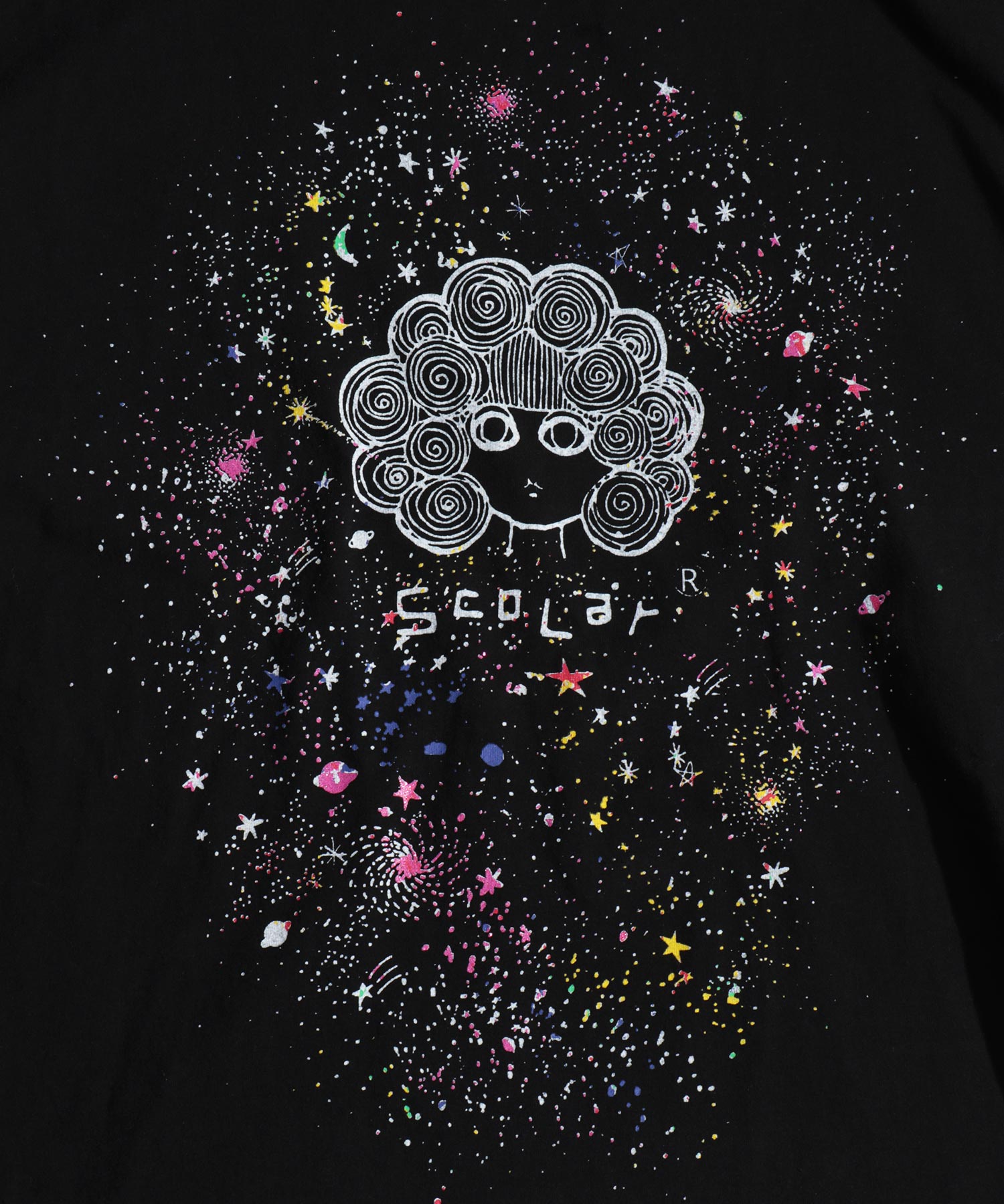 セール】宇宙クラゲ柄シフォン切替シャツワンピース(504842300