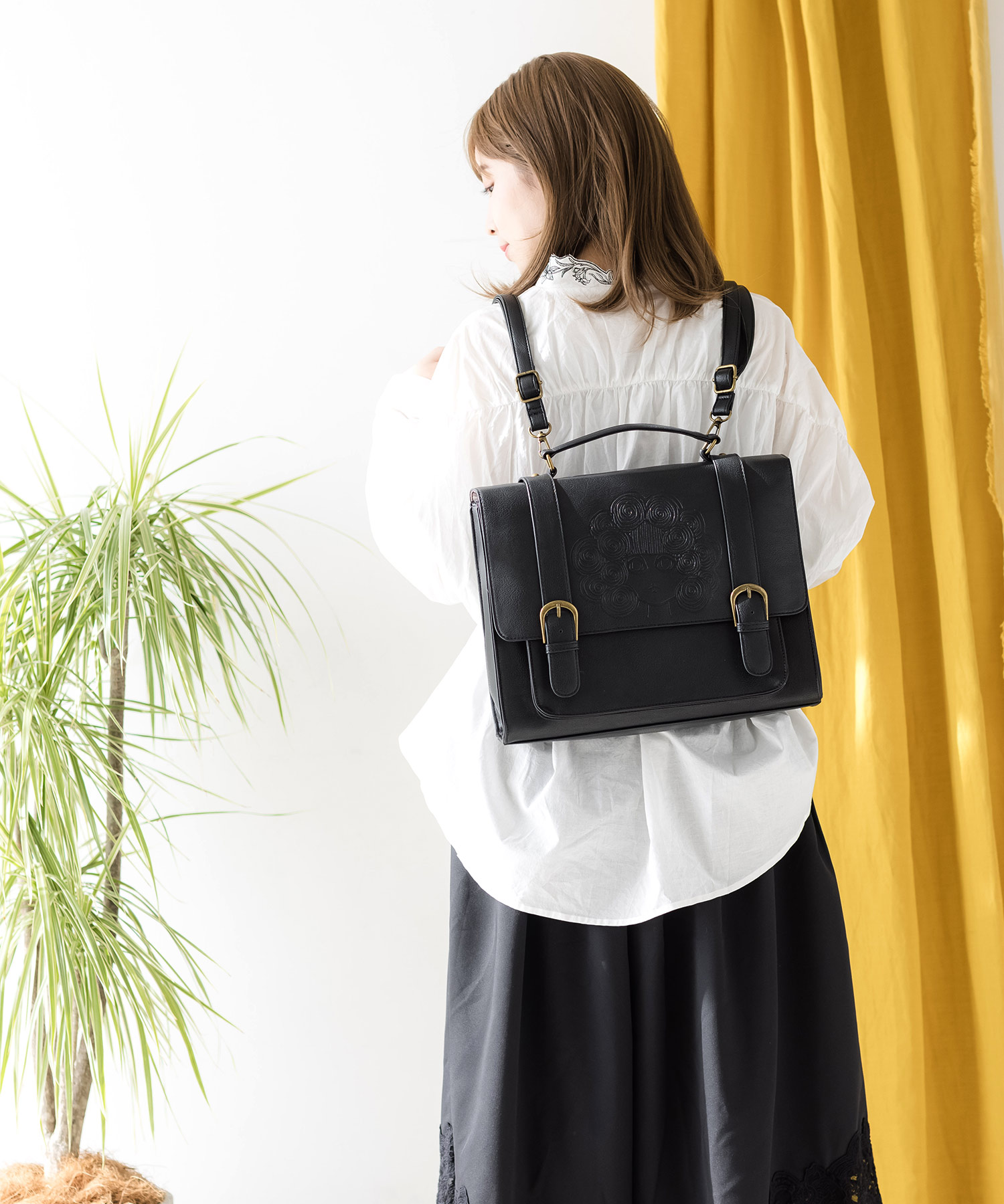 スカラーちゃん型押し3柄展開サッチェルバッグ(504514121