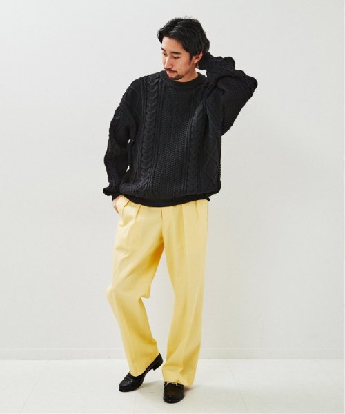 スポンディッシュ オーバーサイズ ケーブルニット