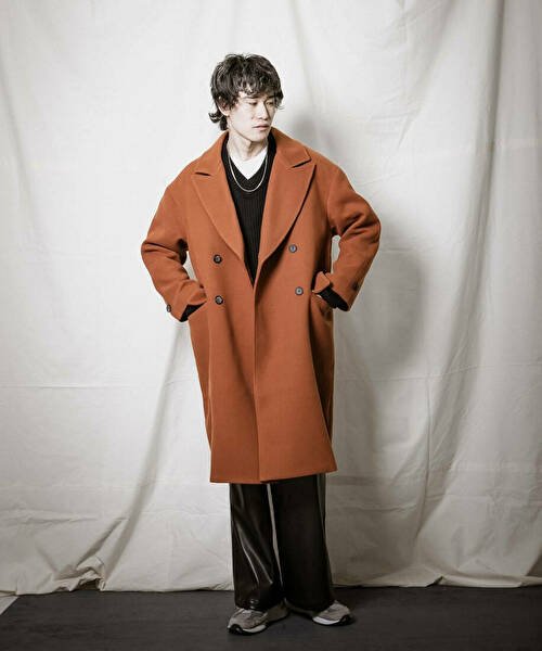 URBAN RESEARCH iD ピークドダブルオーバーコート