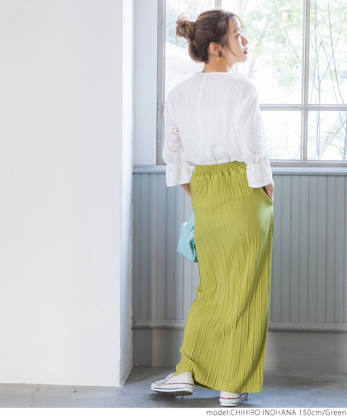ShirtPassion　スカート　イタリア製　シワ加工　ペイント　黄　イエロー ジャージ素材 タイトスカート（イエロー） 】503004 | jele