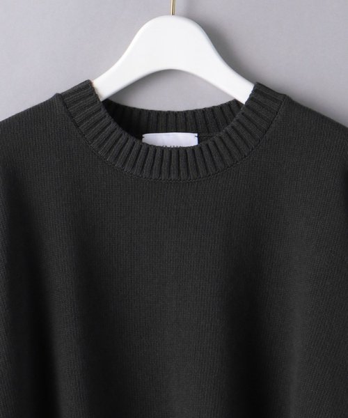 ＜UNITED ARROWS＞C/N サイドスリット ニット W