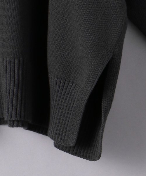 ＜UNITED ARROWS＞C/N サイドスリット ニット W