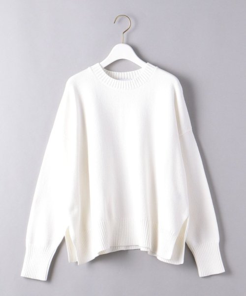 ＜UNITED ARROWS＞C/N サイドスリット ニット W