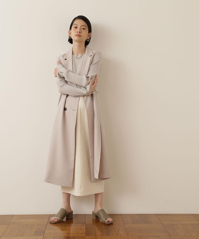 MANI PULITE リネン 麻 ロングジレ リネン ロング ジレ[品番：AZ000003767]｜andme（アンドミー）の
