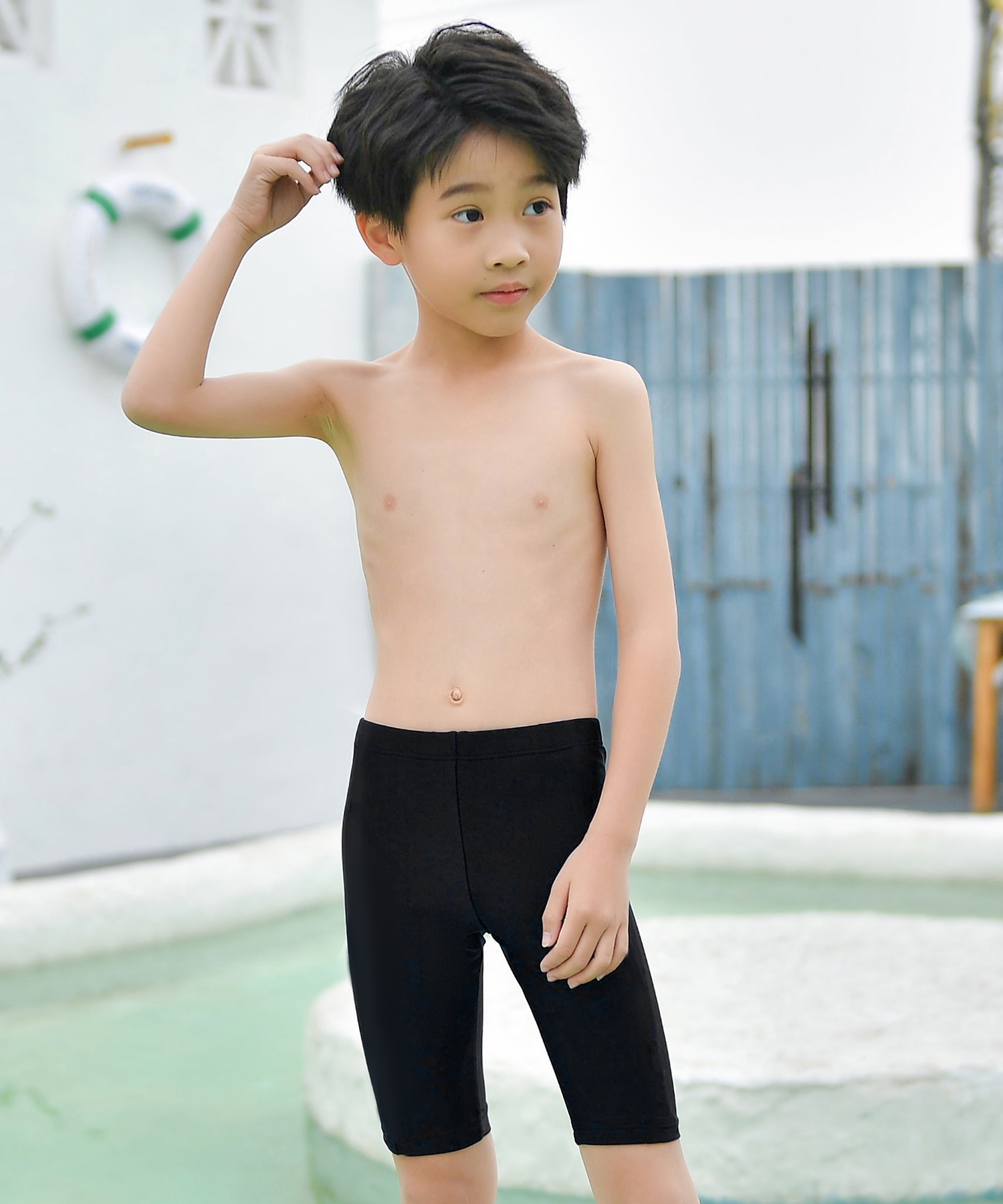 小学生　ローション　水着 スクール水着 男児 140cm [新品] 送料込み（スクール水着 トランクス水着 男の子 厚手 丈夫 プール学習 小学生 中学生 シンプル  UPF50+ 紫外線対策 UVカット 100cm～L – すててこねっと本店）