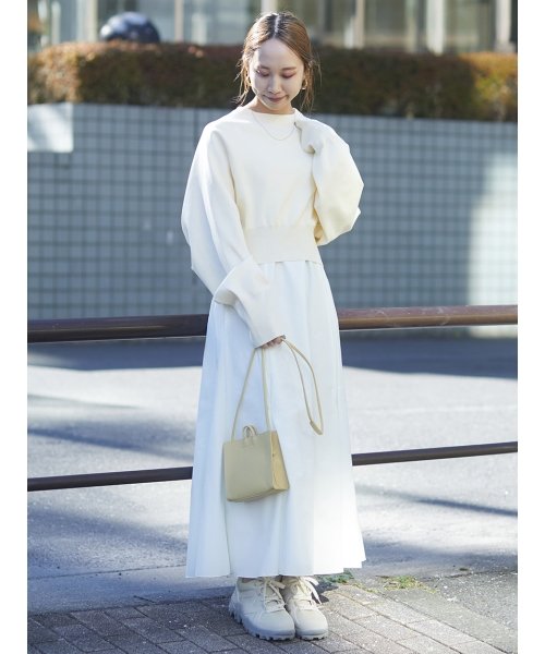 【emmi atelier】ダンボールニットSETワンピース