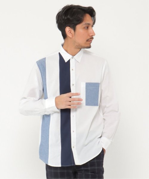 オックス縦切り替えシャツ イッカ Ikka D Fashion