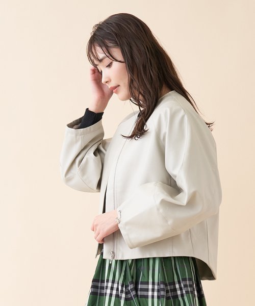 【BRAHMIN】フェイクレザージャケット