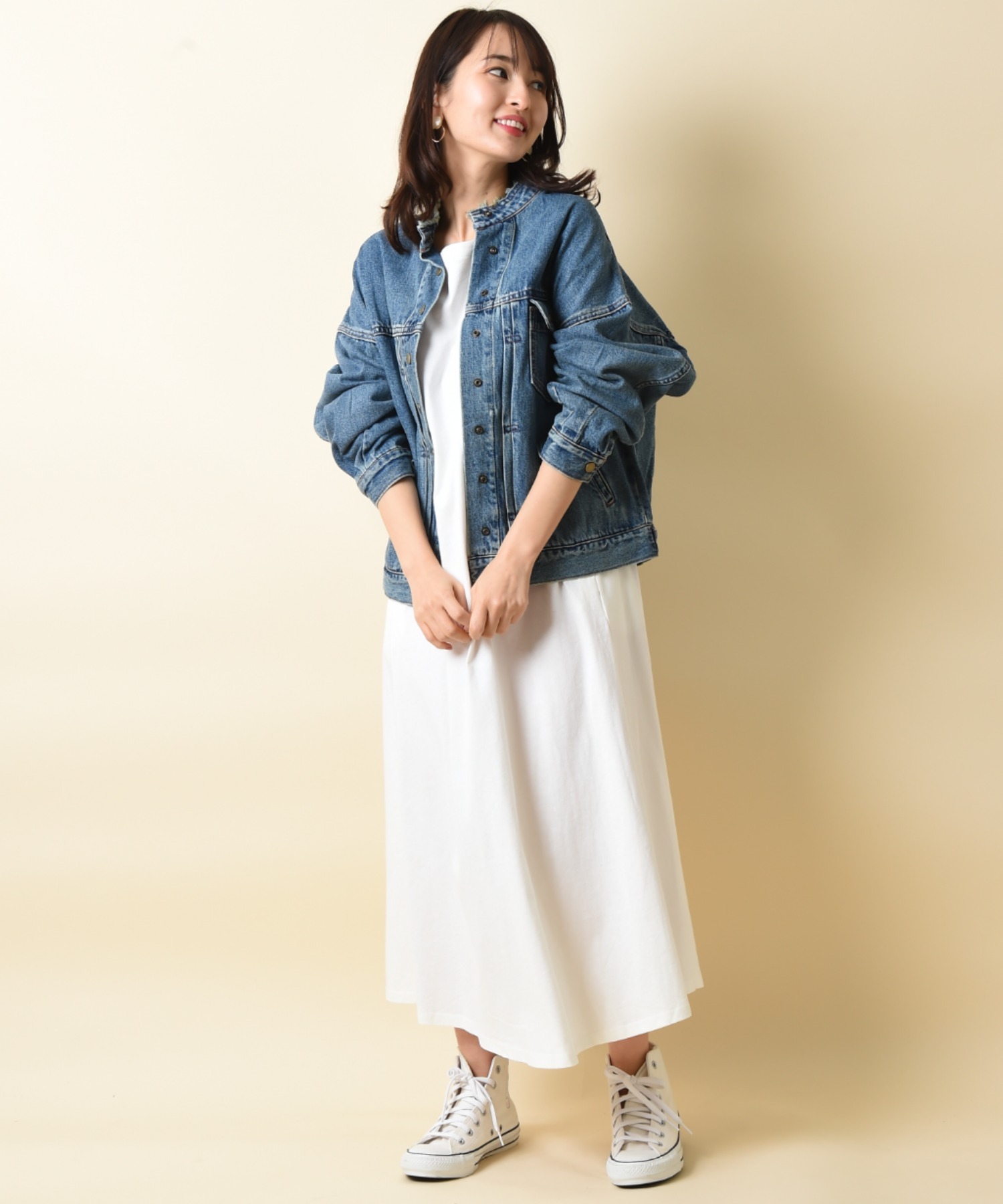 cft. セレクト品 スタンドカラーデニムJK ブラック