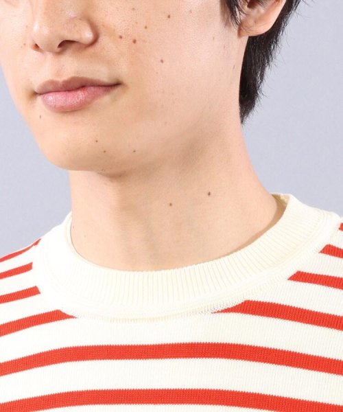 度詰め ボーダー ニット
