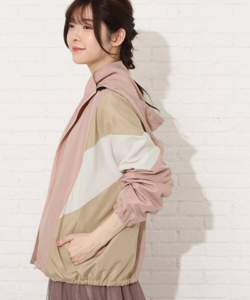 セール55%OFF】【S－L】コーデのアクセントに！カラー配色ブルゾン(504526909) シューラルー  キューティーブロンド(SHOO・LA・RUE Cutie Blonde) d fashion