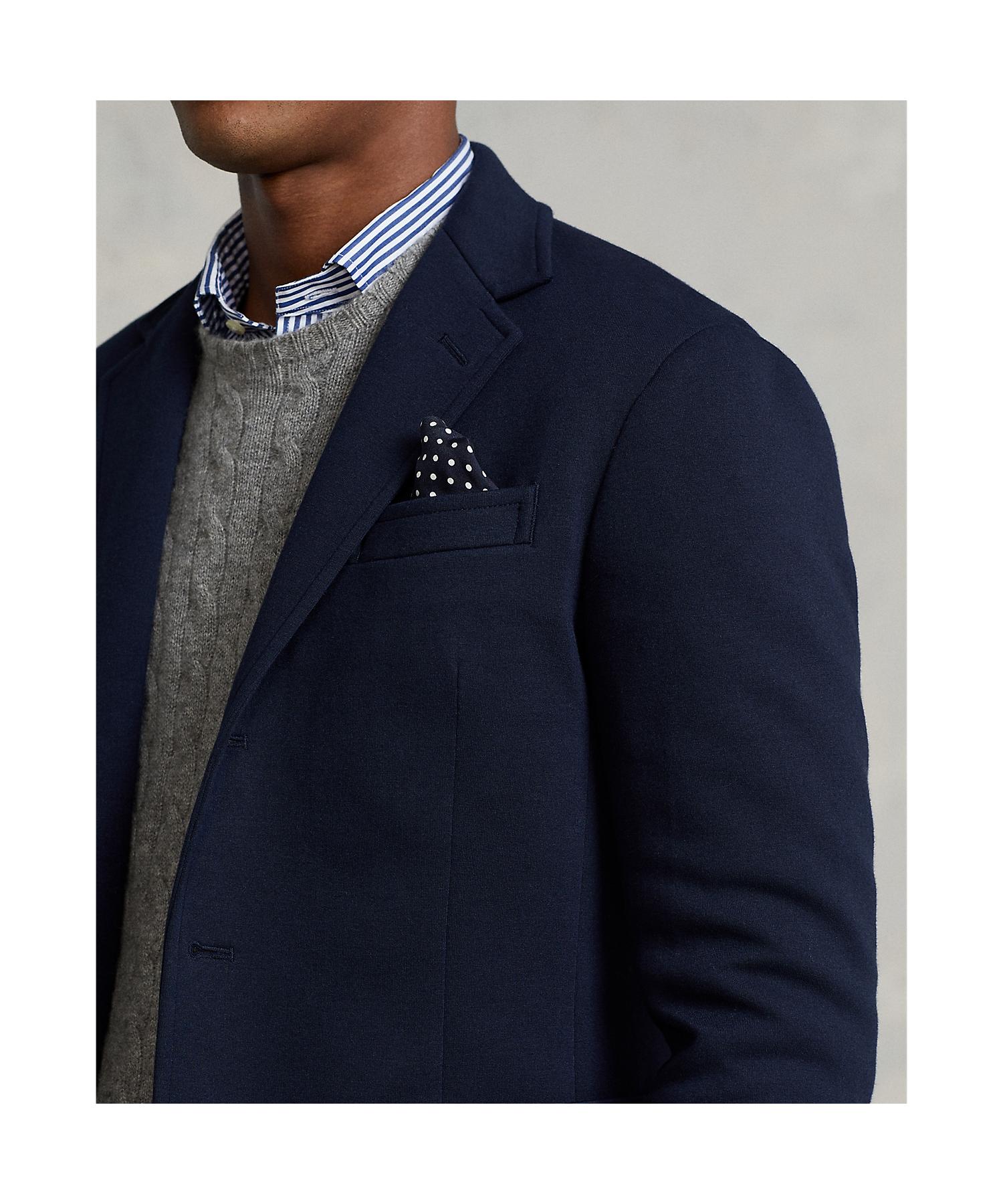 ラルフローレン【新品】ダブルニットジャケットサイズM Polo ソフト ダブルニット スーツ ジャケット
