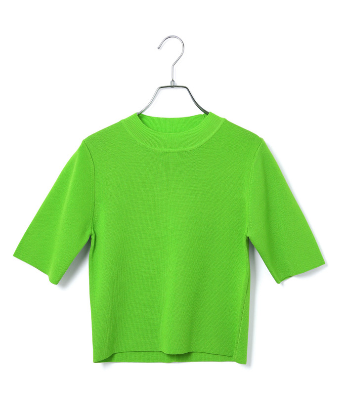 ハーフスリーブカラーニット【GREEN】 – ELLIE