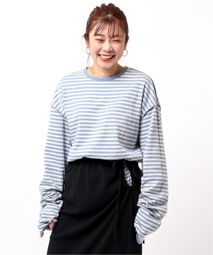 Name./ネーム】 トップ DOUBLE FACE LONG SLEEVE TEE