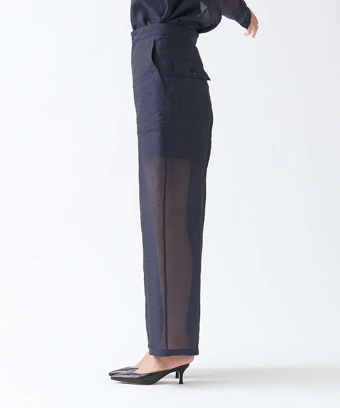 ボイルシアーセンタープレスパンツ|allureville OFFICIAL SITE
