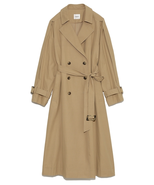 emmi atelier】袖コンシャストレンチコート