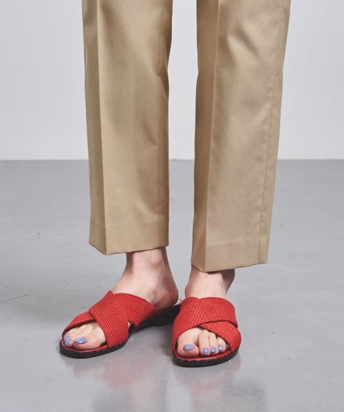 ＜UNITED ARROWS＞シャイニー ドライ スリムパンツ B†