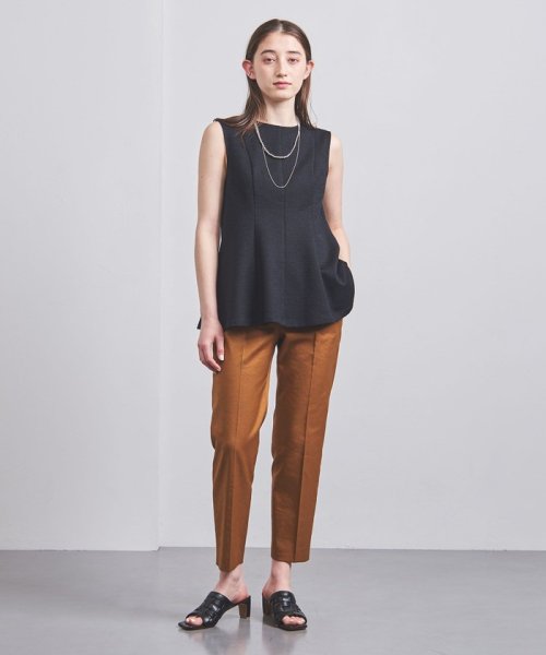＜UNITED ARROWS＞シャイニー ドライ スリムパンツ B†