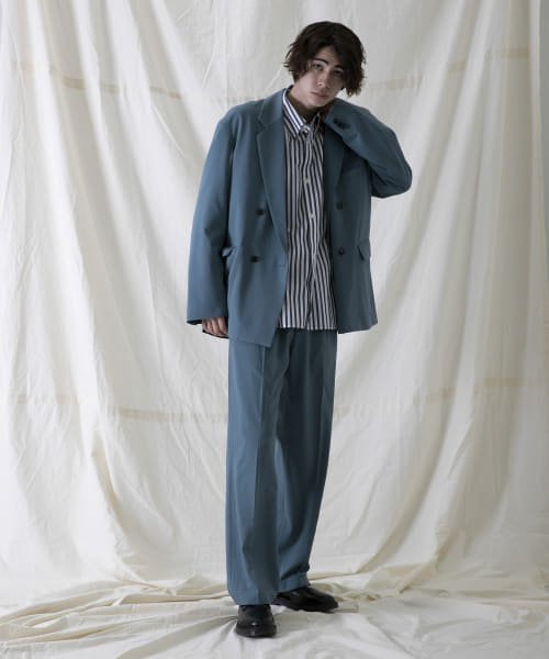 URBAN RESEARCH iD サイロギャバストラップダブルジャケット