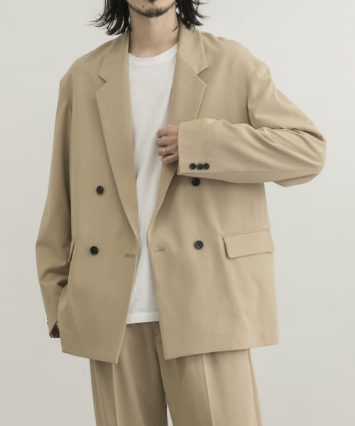 URBAN RESEARCH iD サイロギャバストラップダブルジャケット