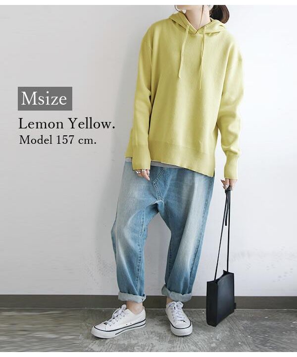 アンドイット and it_ スウェットライクニットパーカー M L