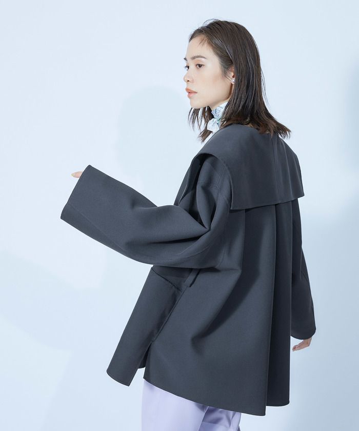 セール 60%OFF】リバーセーラーカラーショートコート(504486397