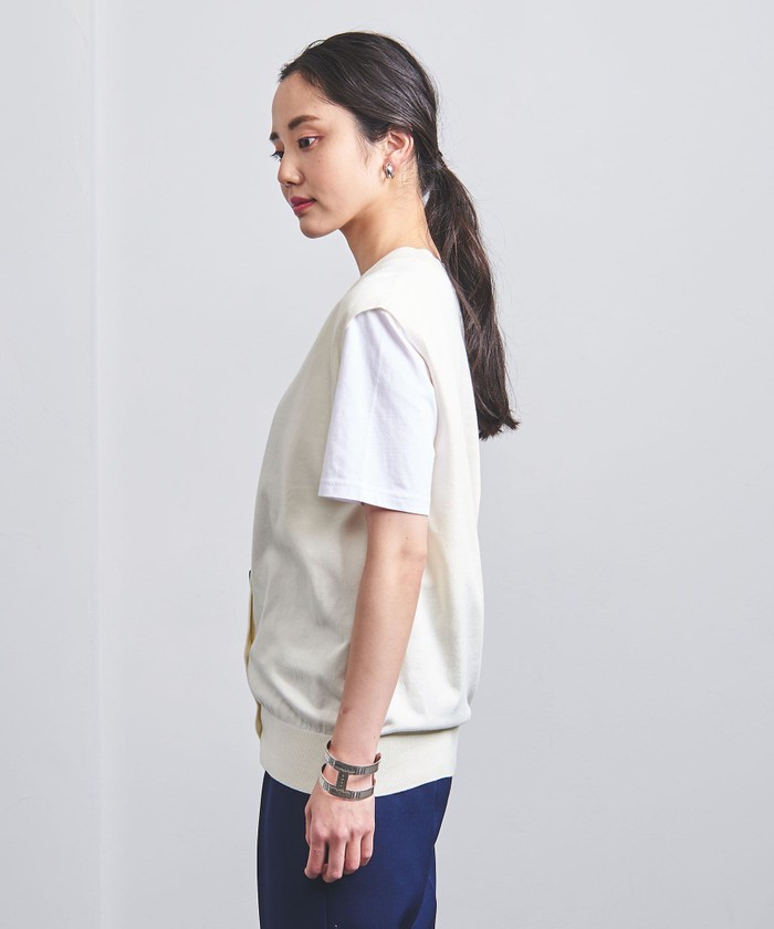 定価27500円 UNITED ARROWS 上質コットン素材 ニットベスト
