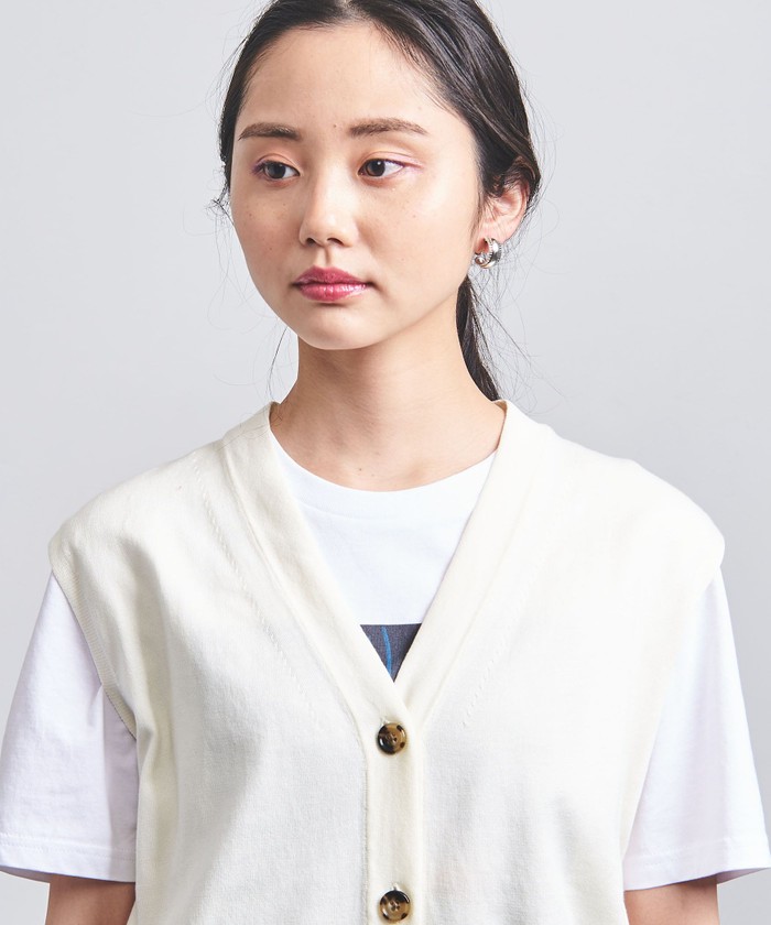 定価27500円 UNITED ARROWS 上質コットン素材 ニットベスト