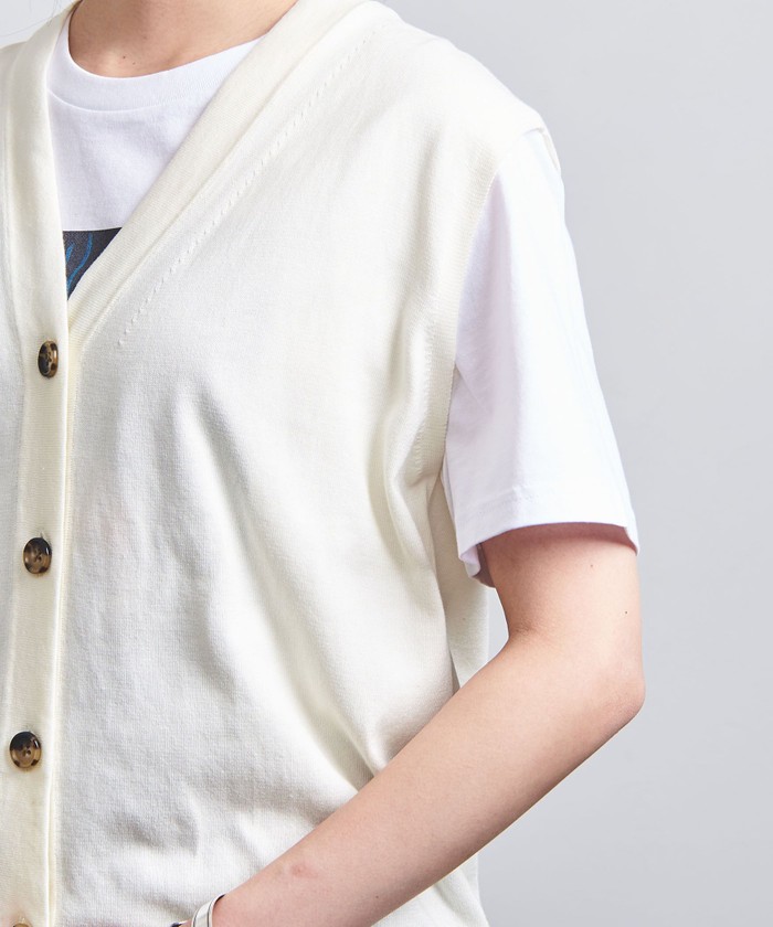 定価27500円 UNITED ARROWS 上質コットン素材 ニットベスト
