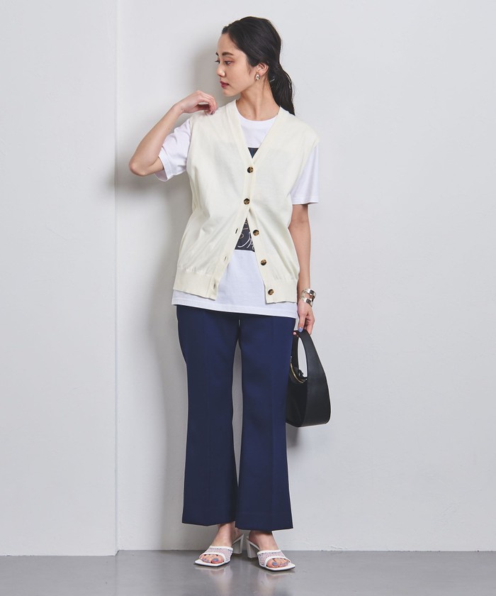通販 定価27500円 UNITED ニットベスト 上質コットン素材 ARROWS トップス
