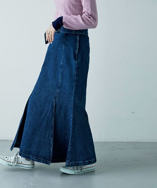 シェリエ sheller デニムスカート マーメイド sheller シェリエ デニムマーメイドスカート