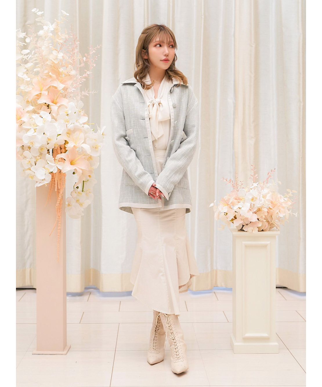 セール40%OFF】パイピングツイードジャケット(504535006) | Darich