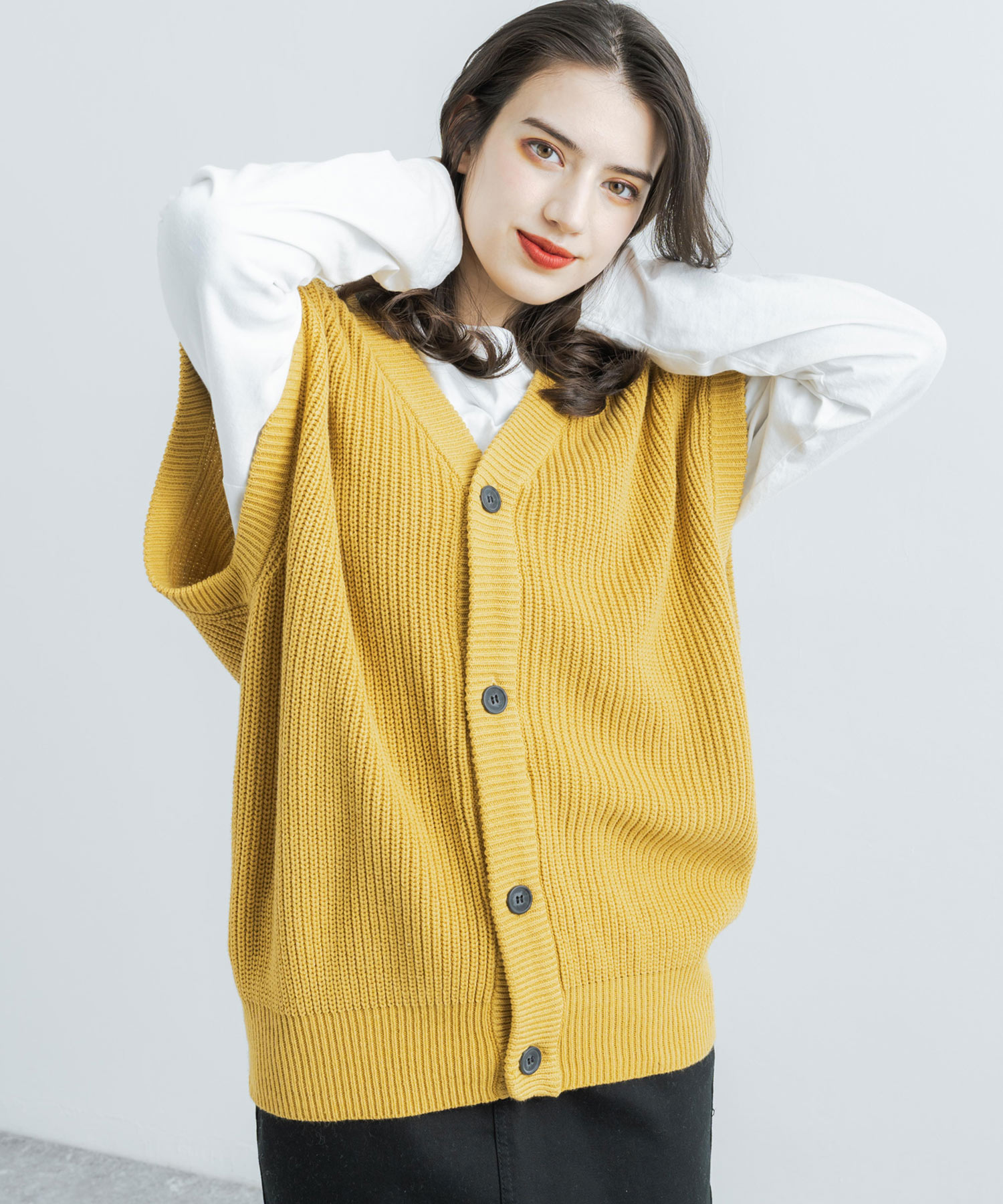 ロッキーモンロー Rocky Monroe ニットベスト カーディガン