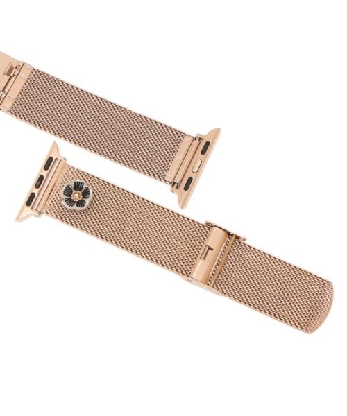 コーチ 時計用ベルト レディース アップルウォッチ 交換バンド 替えベルト38mm 40mm 対応 ピンクゴールド Coach ステンレス コーチ Coach D Fashion