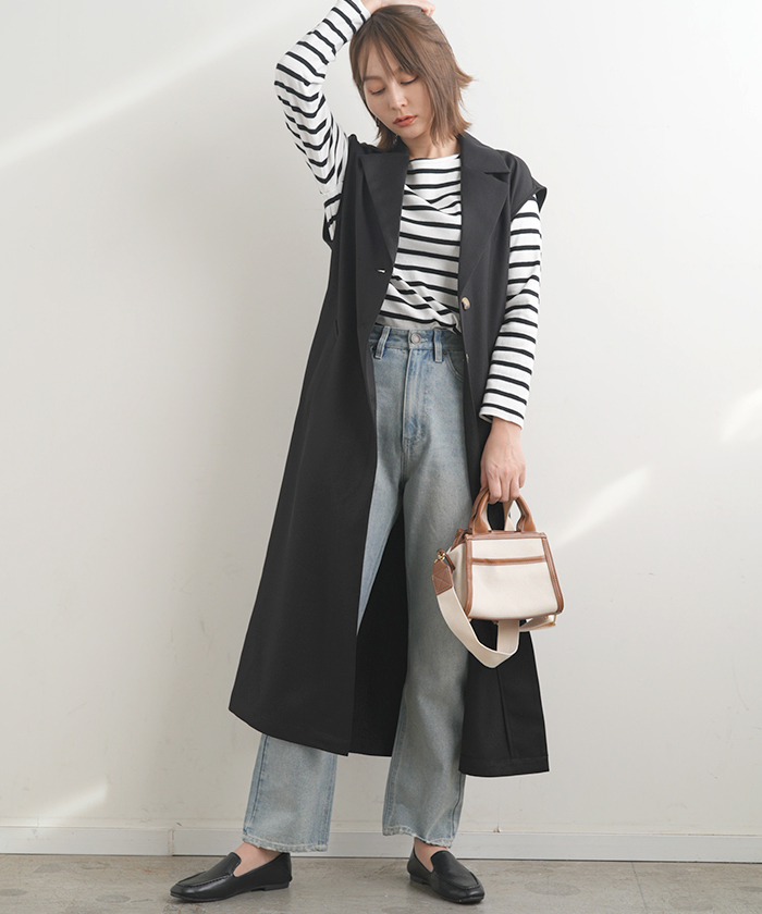 極美品✨フレームワーク 23SS 4.9万 ロングトレンチジレ ベージュ F