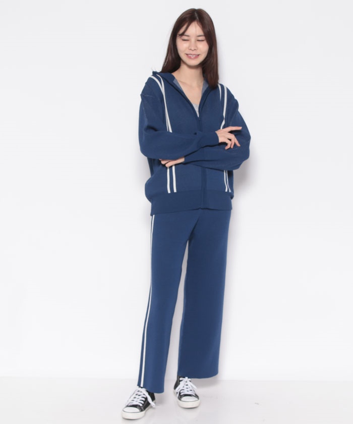 セール】【セットアップ対応商品】NUNIFE ジャージ風ZIPC/D