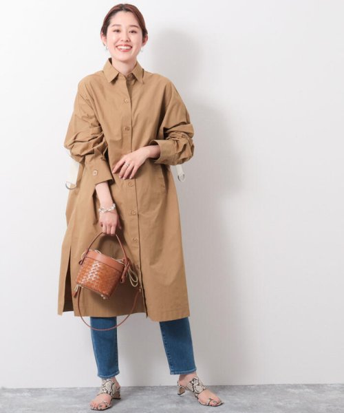 CYAN TOKYO/シアントーキョー】バックテープシャツコート 